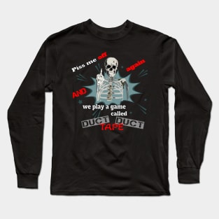 Skeleton duct tape Long Sleeve T-Shirt